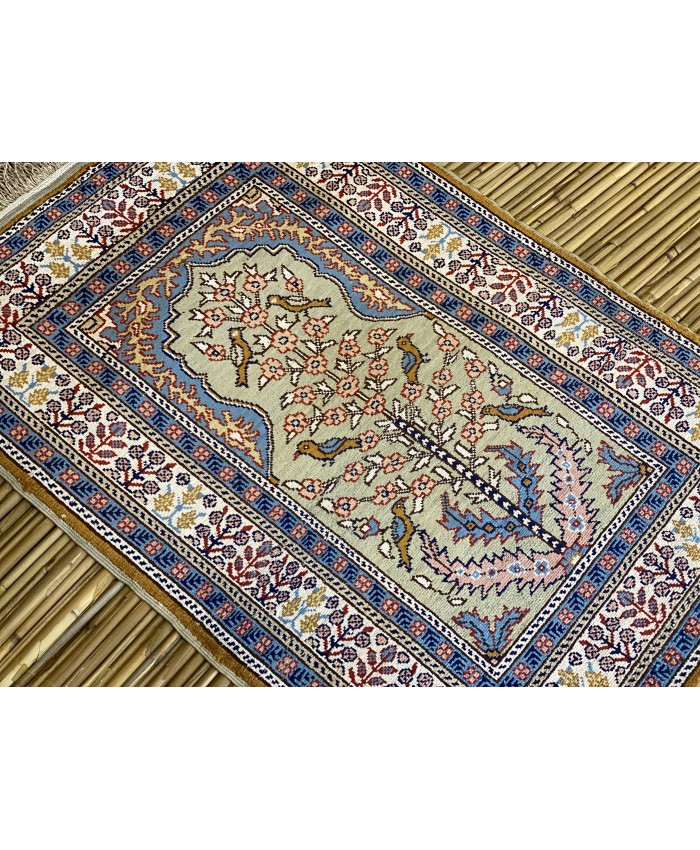 Handmade Turkish Kayseri Original Silk Carpet  – FREE SHIPPING..!